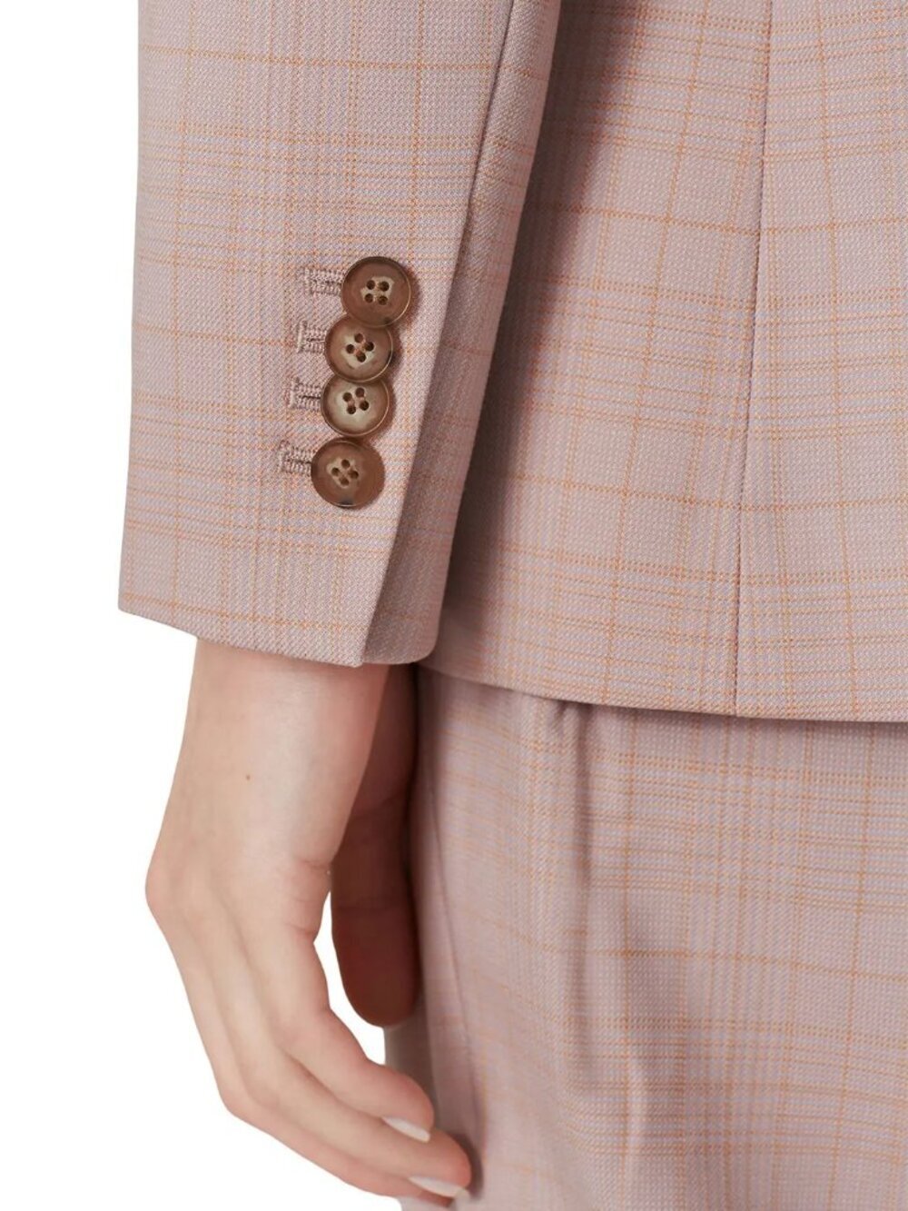 CLUB MONACO Borrem Pink Mauve Wool Blend Single Breasted Blazer, Size 12 - Picture 4 of 16